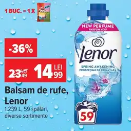 Carrefour Balsam de rufe, Lenor Ofertă