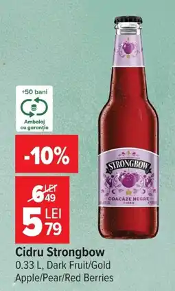 Carrefour Cidru Strongbow Ofertă
