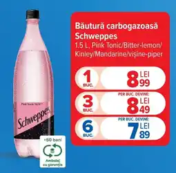 Carrefour Schweppes băutură car bogazoasă Ofertă