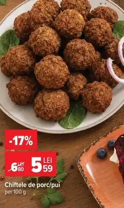 Carrefour Chiftele de porc/pui Ofertă
