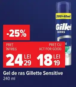 Carrefour Gel de ras Gillette Sensitive Ofertă