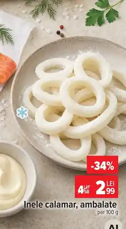 Carrefour Inele calamar ,ambalate Ofertă