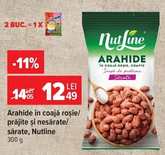 Nutline arahide în coajă roșie coapte