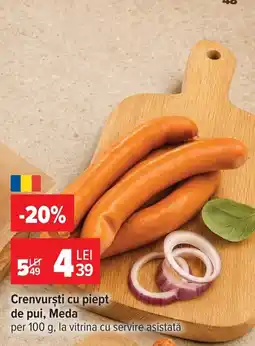 Carrefour Meda crenvurști cu piept de pui Ofertă