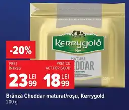 Carrefour Brânză Cheddar maturat/roșu Ofertă