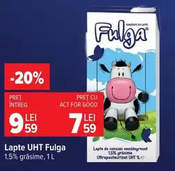 Carrefour Lapte UHT Fulga Ofertă