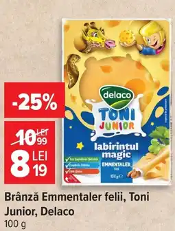 Carrefour Toni junior brânză emmentaler felii Ofertă