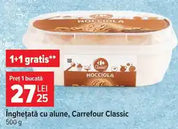 Carrefour Inghețată cu alune Carrefour Classic Ofertă