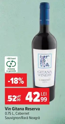Carrefour Vin Gitana Reserva Ofertă
