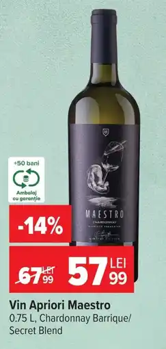 Carrefour Vin Apriori Maestro Ofertă
