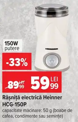 Carrefour Heinner rășniță electrică Ofertă