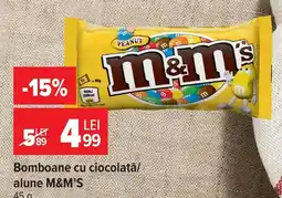 Carrefour Market M&M'S bomboane cu ciocolata/alune Ofertă
