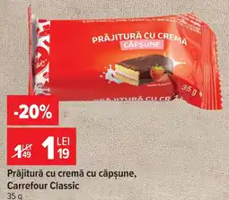 Carrefour Market Carrefour Classic Prăjitură cu cremă cu căpșune Ofertă