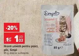Carrefour Market Simpl hrană umedă pentru pisici Ofertă