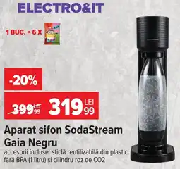 Carrefour Sodastream aparat sifon gaia negru Ofertă