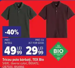 Carrefour Tex tricou polo bărbați Ofertă