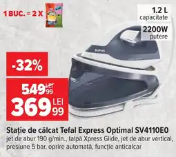 Carrefour Tefal stație de călcat express optimal Ofertă
