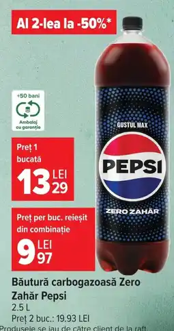 Carrefour Market Pepsi Zero Zahăr Ofertă