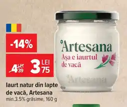 Carrefour Market Artesana laurt natur din lapte de vacă Ofertă