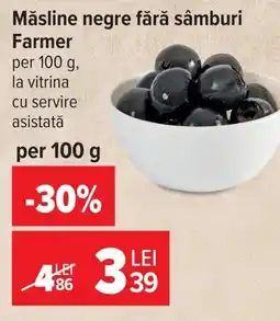 Carrefour Market Farmer Măsline negre fără sâmburi Ofertă