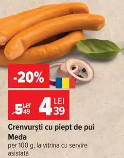 Carrefour Market Meda crenvurști cu piept de pui Ofertă
