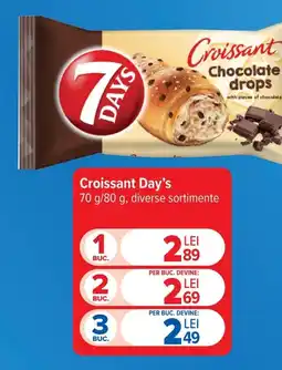 Carrefour Market 7 Days croissant chocolate drops Ofertă