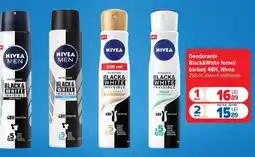 Carrefour Market Deodorante Black&White femei/ bărbați 48H, Nivea Ofertă