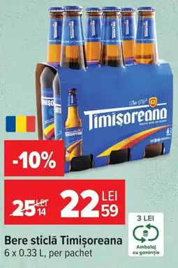 Carrefour Market Bere sticlă Timișoreana Ofertă