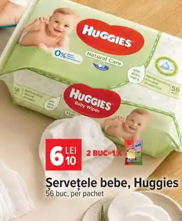 Carrefour Market Huggies servetele bebe Ofertă