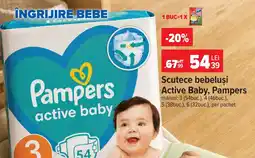 Carrefour Market Pampers active baby Scutece bebeluşi Ofertă