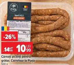 Carrefour Market Carrefour la Piață Cârnați picanți pentru grătar Ofertă