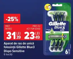 Carrefour Market Gillette Blue3 Dispo Sensitive Ofertă