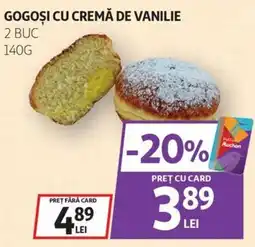Auchan Gogoși cu cremă de vanilie Ofertă
