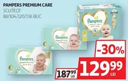 Auchan Pampers premium care scutece Ofertă