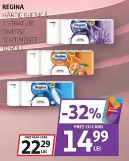 Auchan Regina hârtie igienică Ofertă