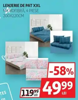 Auchan Lenjerie de pat xxl microfibră Ofertă