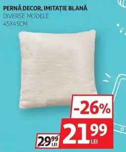 Auchan Perna decor imitatie blana Ofertă