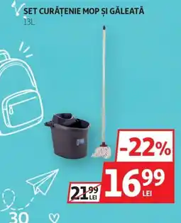 Auchan Set curățenie mop și găleată Ofertă
