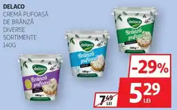 Auchan Delaco cremă pufosă de brânză Ofertă
