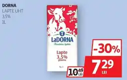 Auchan LaDorna lapte uht Ofertă