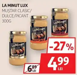 Auchan LaMinut Lux Mustar Clasic/Dulce/Picant Ofertă