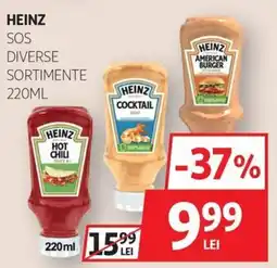 Auchan Heinz sos diverse sortimente Ofertă