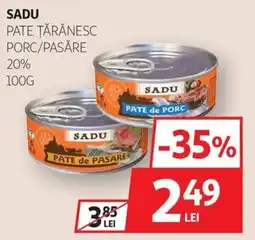 Auchan Sadu pate țărănesc porc/pasăre Ofertă