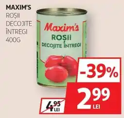 Auchan Maxim's roșii decojite întregi Ofertă