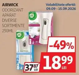 Auchan Airwick odorizant aparat diverse sortimente Ofertă