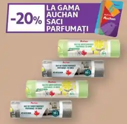 Auchan Auchan saci de gunoi emboșați parfumați cu smur Ofertă