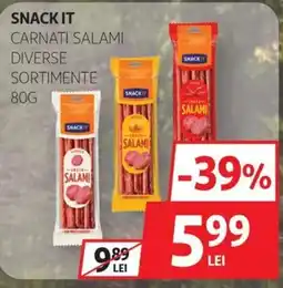 Auchan Snackit carnati salami Ofertă