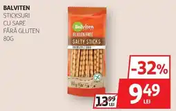 Auchan Balviten sticksuri cu sare fără gluten Ofertă