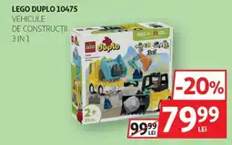 Auchan lego duplo vehicule de construcții 3 in 1 Ofertă