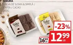 Auchan Lokuma halva de susan & simplă / cafea / cacao Ofertă